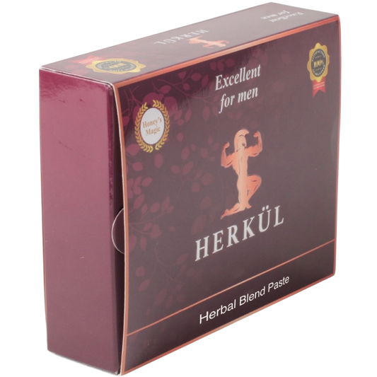 Herkul Organic Honey for Men-Extra Strength Honey for Men (Pack of 12 Sachet)